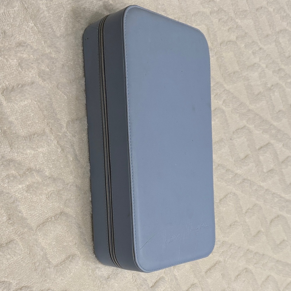 Terry Mugler Light Blue Rectangular mirrored makeup or storage Case
